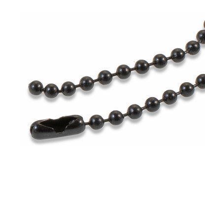 Black Heavy-Duty 30" Steel Necklaces - 5-Pack #6 Ball Chain - Customizable