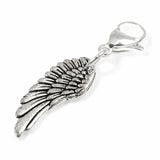 Silver Wing Clip On Charm, Purse, Journal, Pet Collar Jewelry