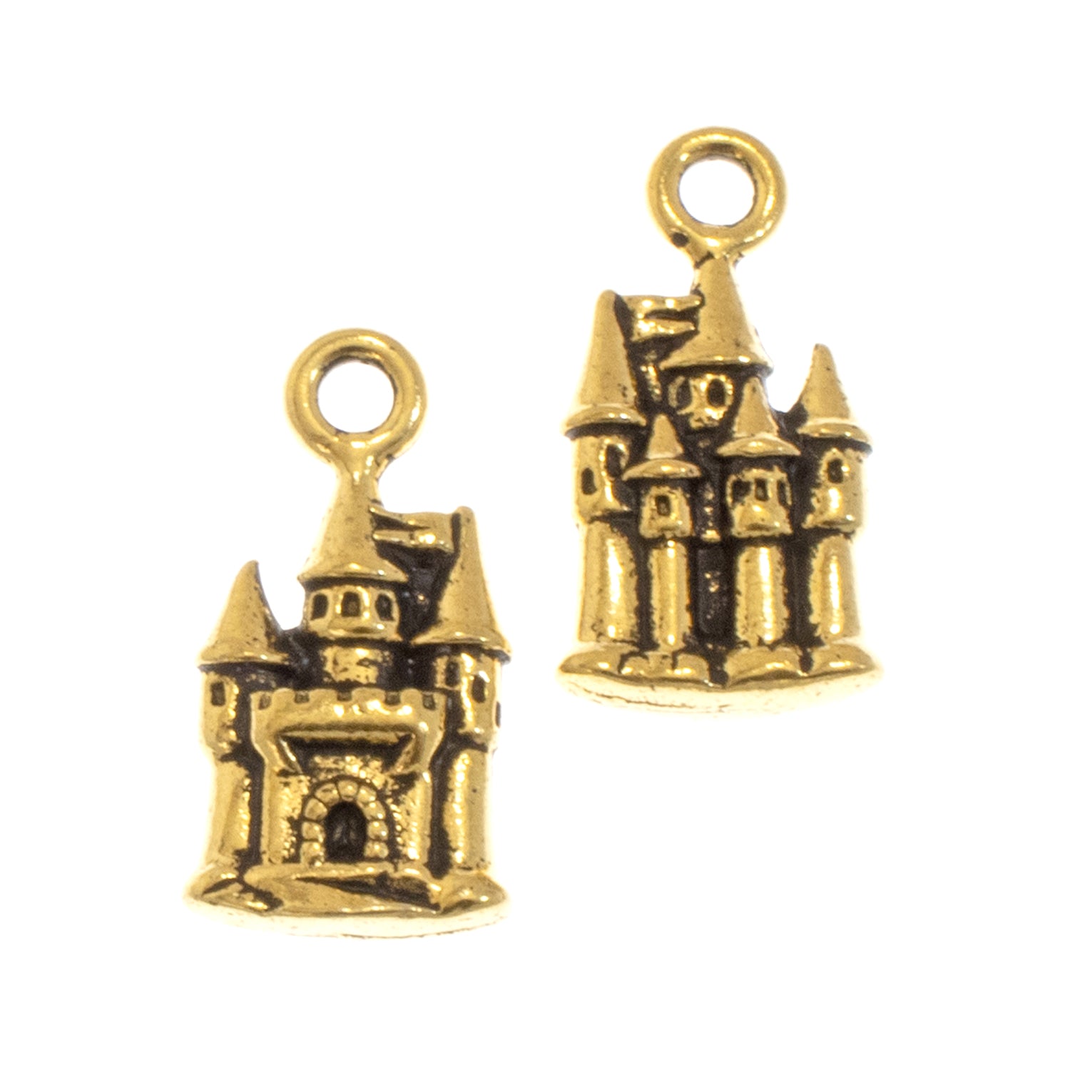 Number Charm, Antique Gold-Plated Pewter, Wholesale Number Charms,  Authorized TierraCast Dealer (T903)