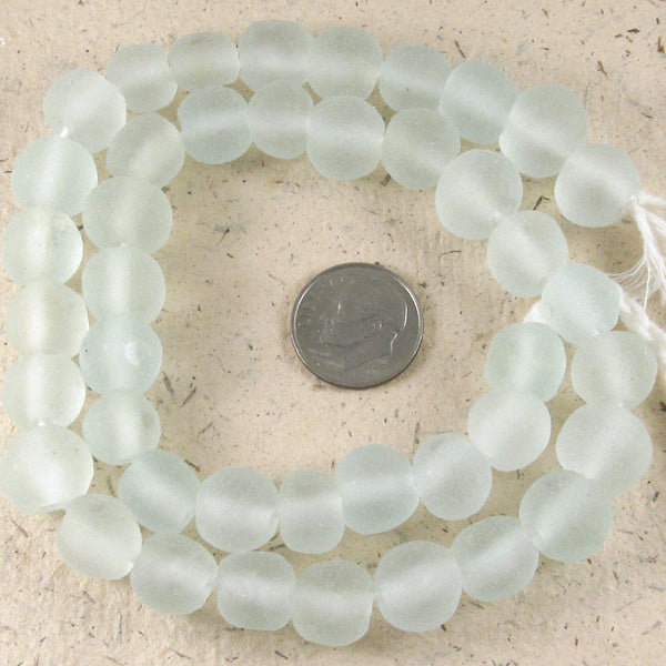 Seafoam Green Recycled Glass Beads