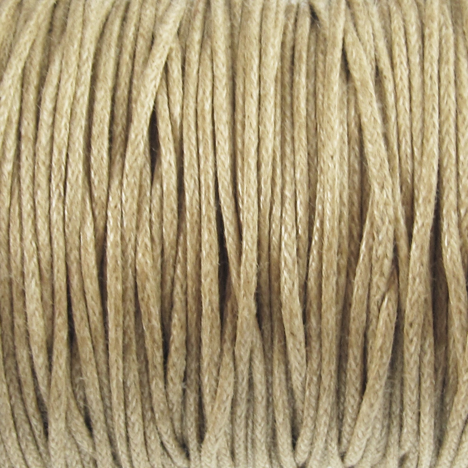 Tan 1mm Waxed Cotton Cord