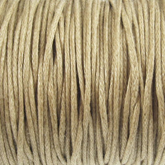 Tan 1mm Waxed Cotton Cord