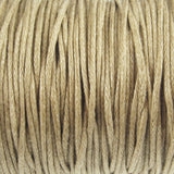 Tan 1mm Waxed Cotton Cord