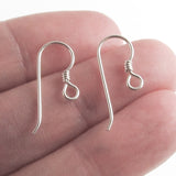 Sterling Silver Ear Wires with Coil Accent