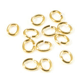 200/Pkg Gold Medium Oval Jump Rings, TierraCast 5x6mm