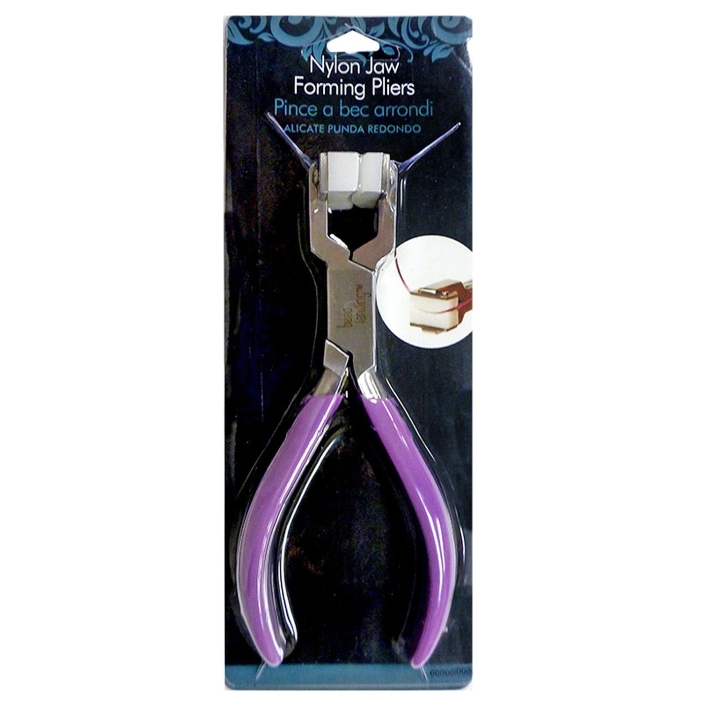 Nylon Jaw Forming Pliers - Jewelry Tool with Padded Purple Handles - 1 Piece