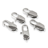5 Medium Oval Silver Stainless Steel Lobster Claw Clasps 5x15mm