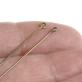 2" Antique Brass Eye Pins, 22 Gauge TierraCast Findings 50/Pkg