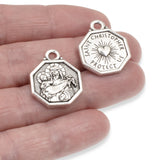 2 Silver St. Christopher Pendants, TierraCast Travelers Protection Charms