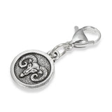 Aries The Ram Zodiac Clip-on Charm, Silver Astrology Accessory + Lobster Clasp