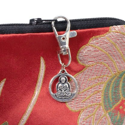 Buddha Bag Charm with Swivel Clasp - Mindfulness Keychain Gift Accessory