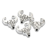 20 Silver Cow Skull Beads, Longhorn Spacers for Southwestern Jewelry Making