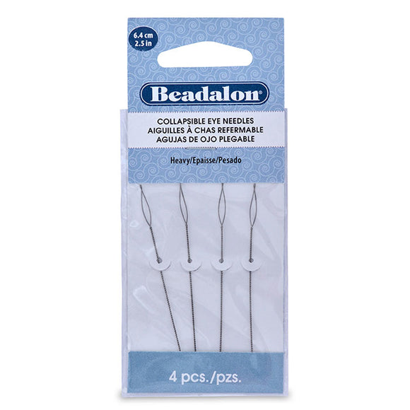 Beadalon HEAVY Collapsible Eye Beading Needles 2.5