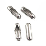 Nickel Plated Brass #6 Ball Chain Fan Pull Connectors, Silver 50/Pkg