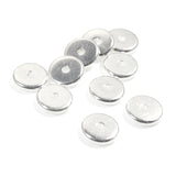 Silver Spacer Beads, TierraCast Disk, Silver Plate 8mm (10 Pieces)