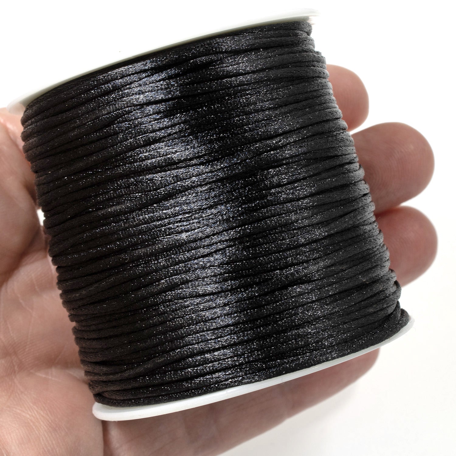 Black 1mm Satin Nylon Cord