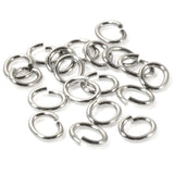 Silver Heavy Duty Large Oval Jump Rings | TierraCast 17 Gauge (50 Pieces)